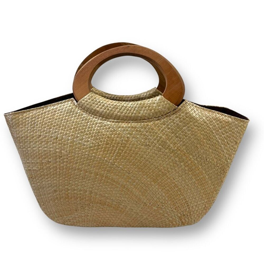 Homemade Custom Painted Top Handle Rattan Bag Jester Trick Or Treat Halloween - Picture 2 of 10